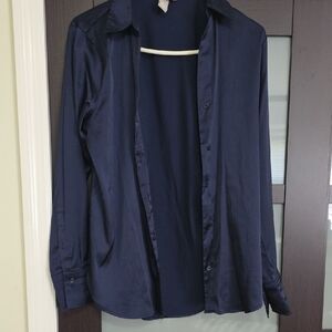 H&M Women's Navy Blue Blouse